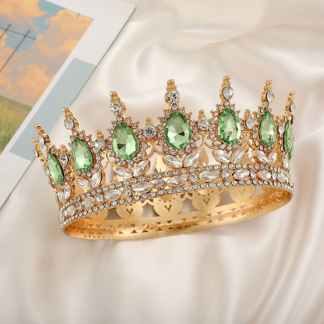 Ladies Luxurious Festive Crown with Shining Gemstones Bowlift
