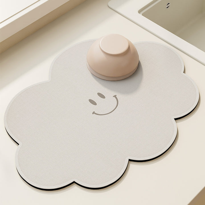 Cute Cloud Shaped Kitchen Counter Mat Bowlift