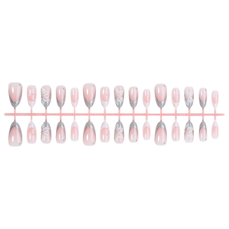 Creative Nail Art Set with Elegant Jewelry Accents Bowlift