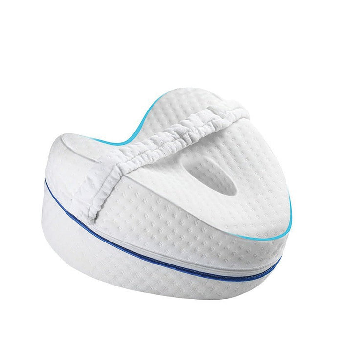 Ergonomic Contoured Memory Foam Knee Pillow with Adjustable Strap Bowlift