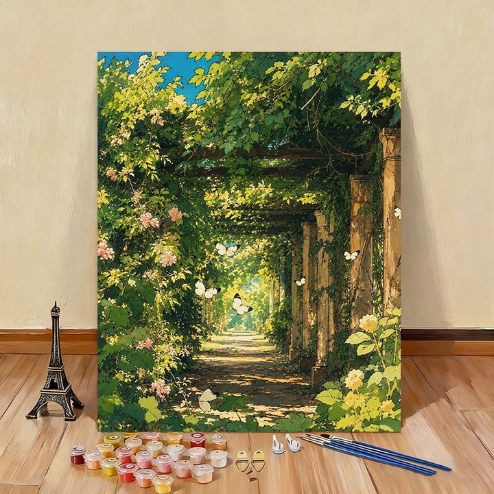 Scenic Garden Paint by Numbers Kit Bowlift