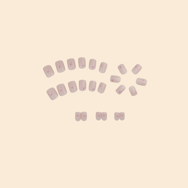 Floral Design Press-On Nail Extensions Bowlift