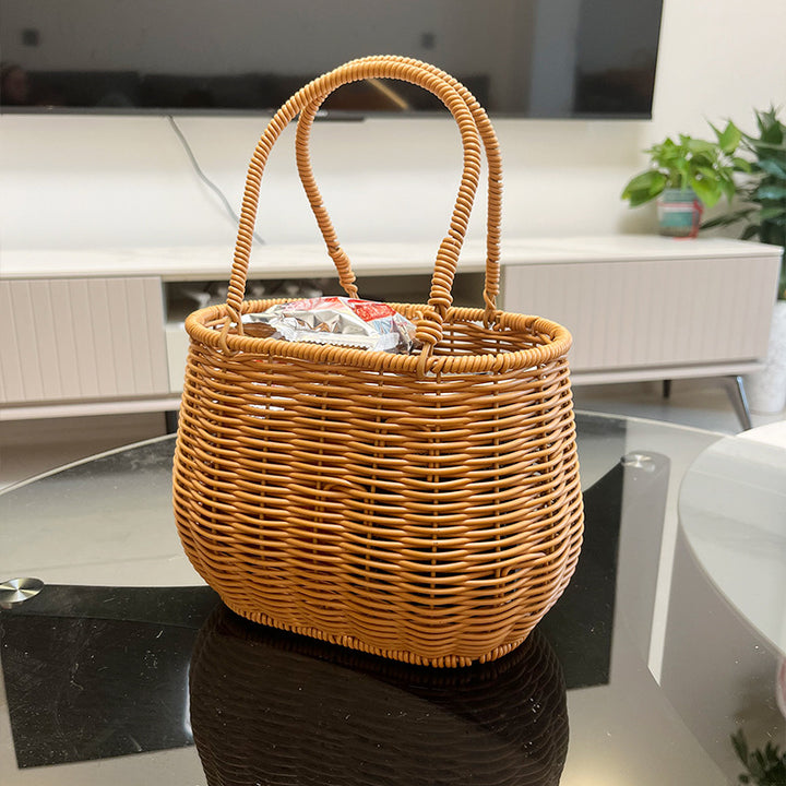 Woven Straw Tote Bowlift