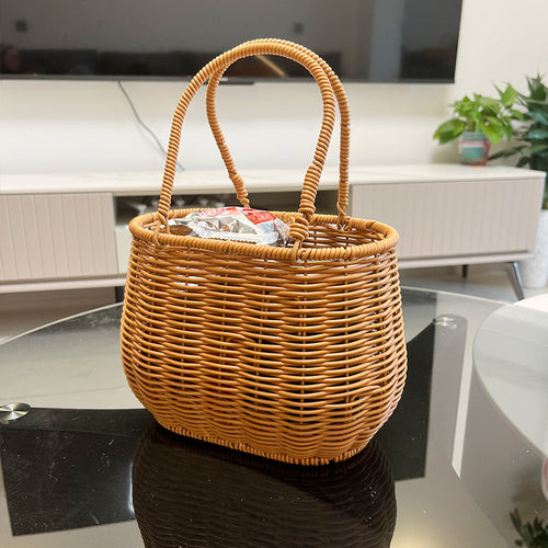 Woven Straw Tote Bowlift
