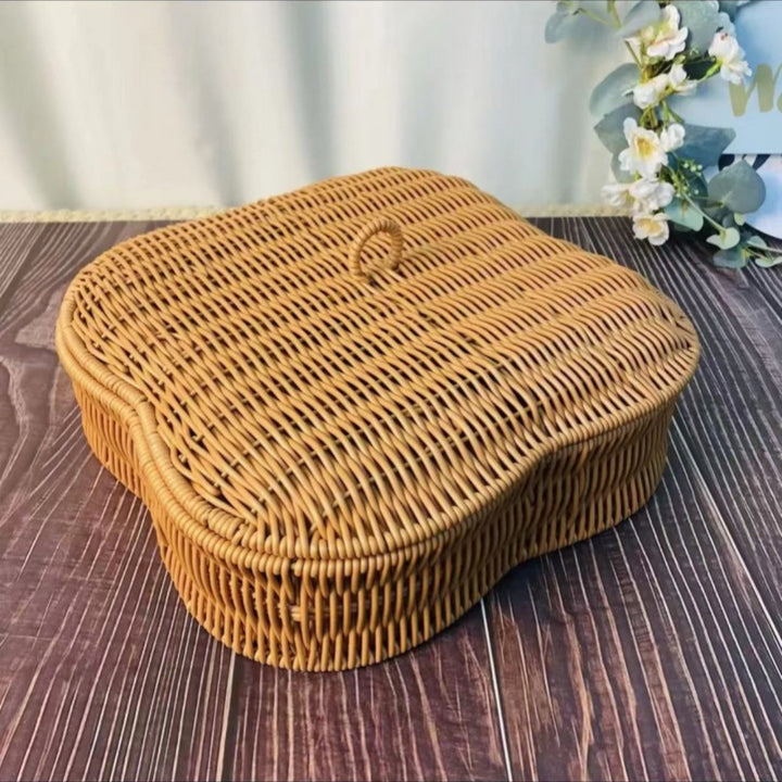 Women Decorative Basket with Wavy Shape Bowlift