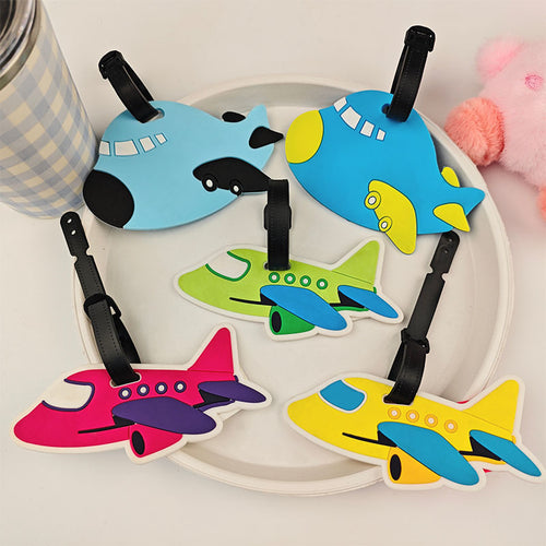 Ladies Padded Luggage Tag in Airplane Design Bowlift