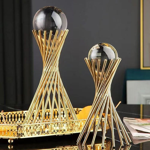 Decorative Glass Ball Holder Bowlift
