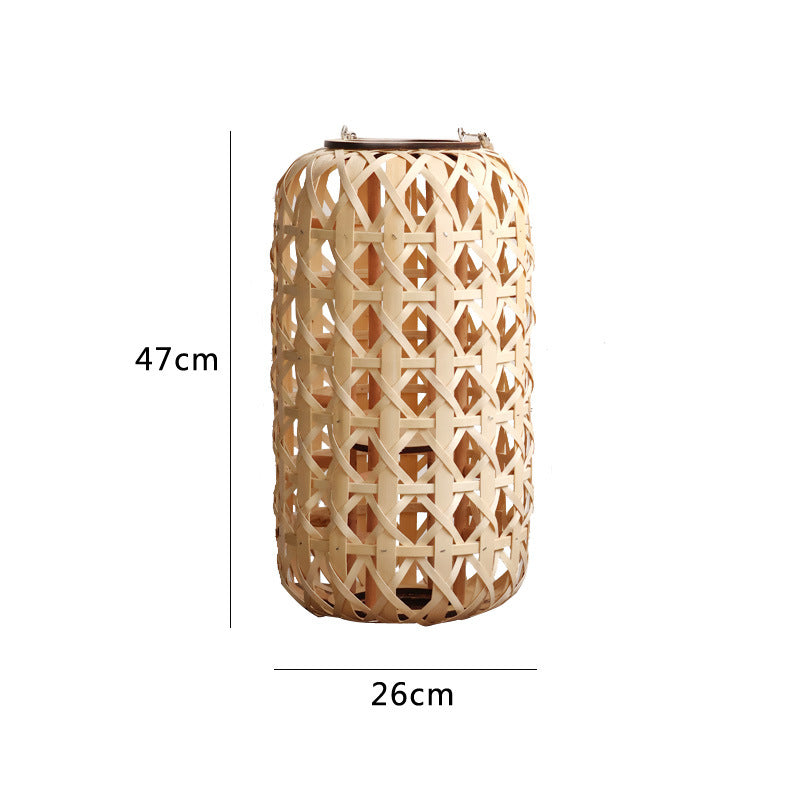 Elegant lantern made of handwoven natural material Bowlift