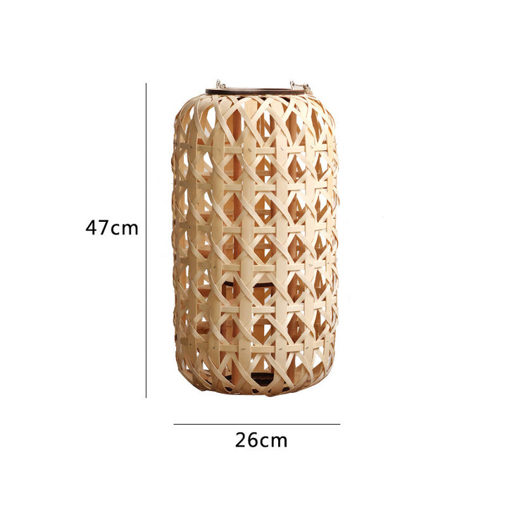 Elegant lantern made of handwoven natural material Bowlift