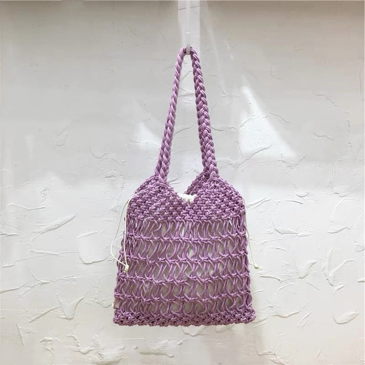 Hand-knotted shopping and beach bag Bowlift