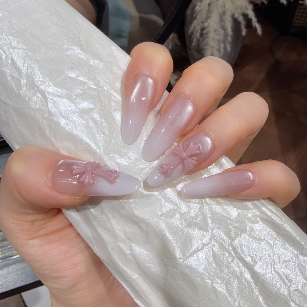 Elegant Acrylic Press-On Nails Bowlift