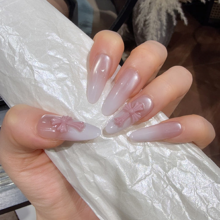Elegant Acrylic Press-On Nails Bowlift
