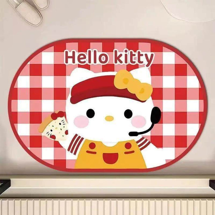 Playful Character-Themed Bath Mat