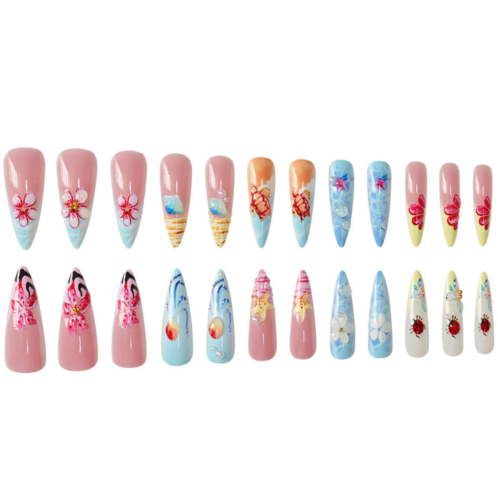 Creative Ocean-Themed Nail Art Extensions Bowlift
