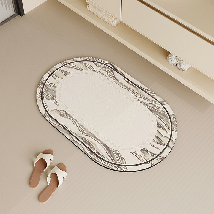 Non-Slip Abstract Design Bath Mat Bowlift
