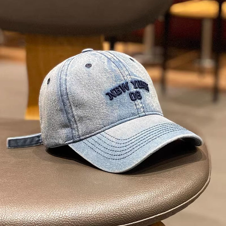 Women's Vintage Denim Baseball Cap Bowlift