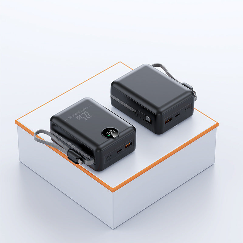 Portable power bank with LCD display and multifunctional connection options Bowlift