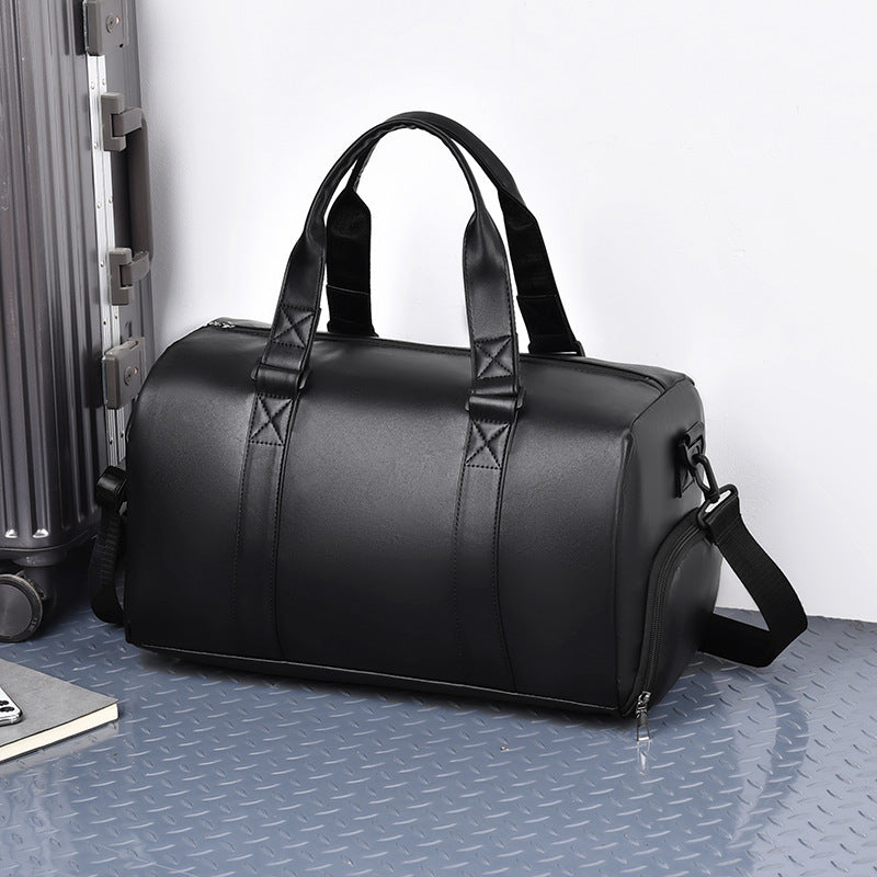Stylish Leather Weekender Bag Bowlift