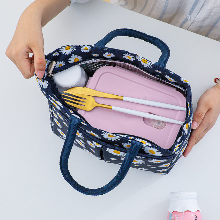 Stylish Floral Print Tote Bag Bowlift
