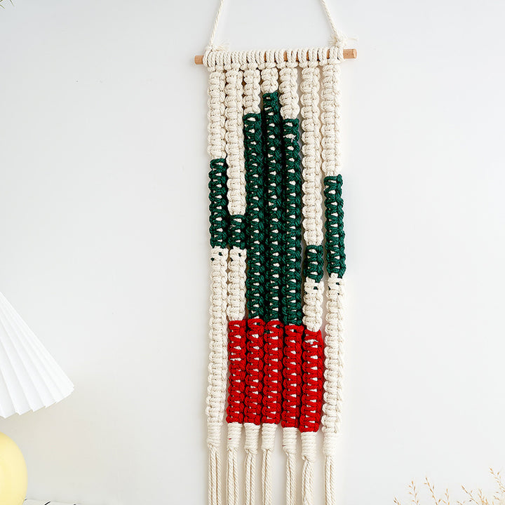 Macramé Desert Cactus Wall Hanging Decor Bowlift