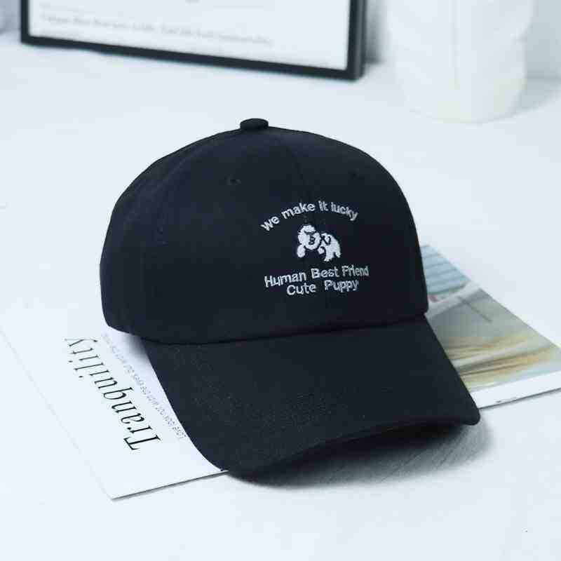 Women's Casual Embroidered Cotton Cap Bowlift