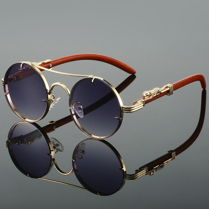 Fashion-Forward Round Frame Sunglasses