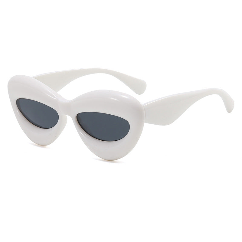 Women's creative designer cat-eye style sunglasses Bowlift