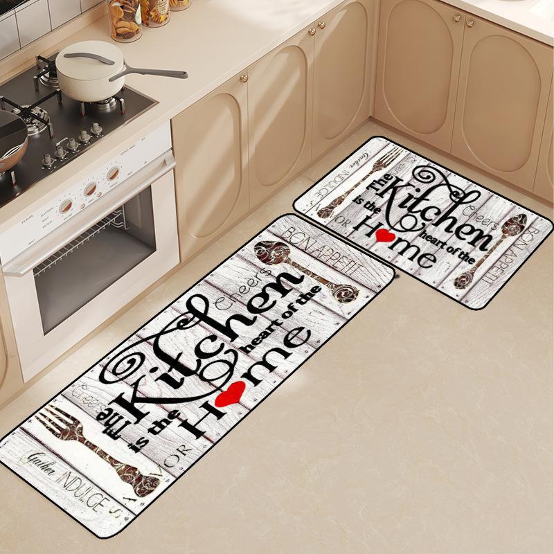 Anti-Fatigue Memory Foam Kitchen Runner and Square Mat Set with Non-Slip Backing Bowlift