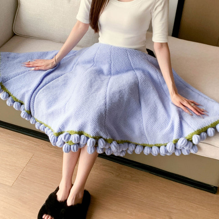 Cozy Crinkled Skirt Bowlift