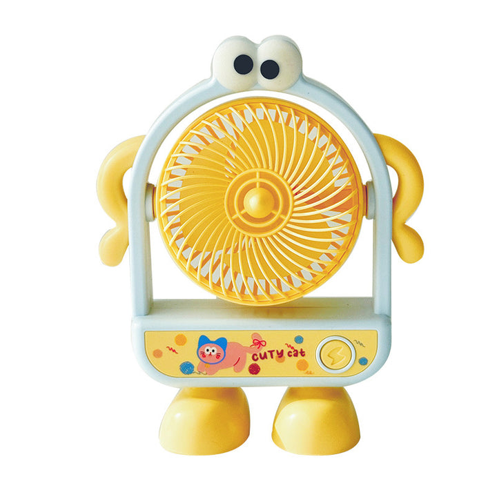 Unisex Portable Mini Stand Fan with Animal Design Bowlift