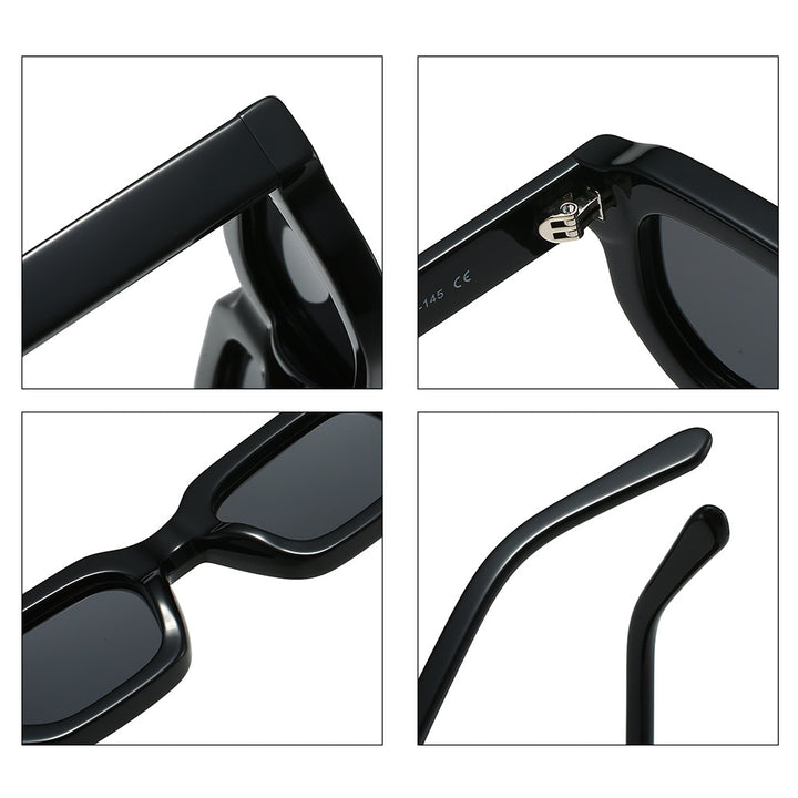 Women's modern sunglasses with square frame and UV protection Bowlift