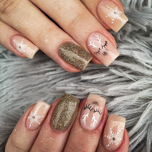 Glittery Press-On Nail Collection Bowlift