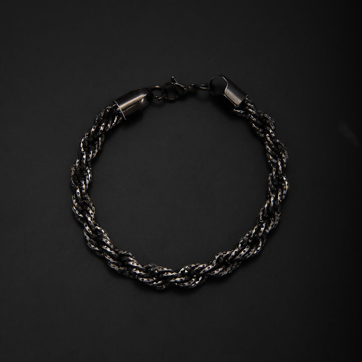 Braided Gold Statement Bracelet Bowlift