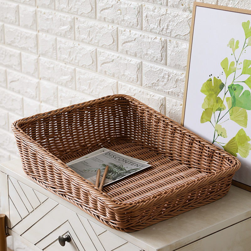 Unisex Portable Storage Box made of Woven Rattan Bowlift