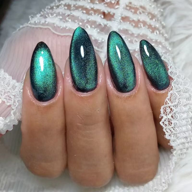 Chic Almond-Shaped Press-On Nail Set Bowlift