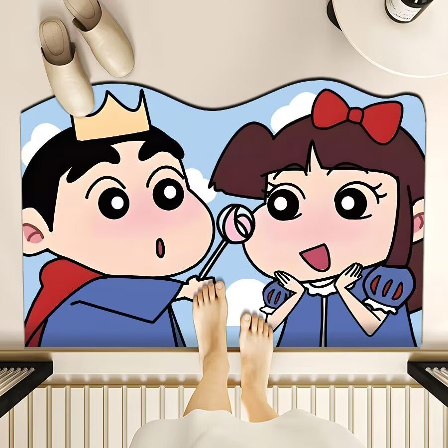 Playful Cartoon-Themed Floor Mat Bowlift