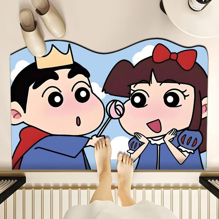 Playful Cartoon-Themed Floor Mat Bowlift