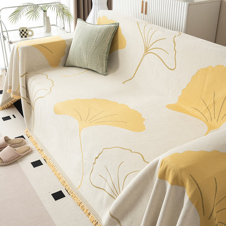 Elegant Flower Pattern Throw Blanket