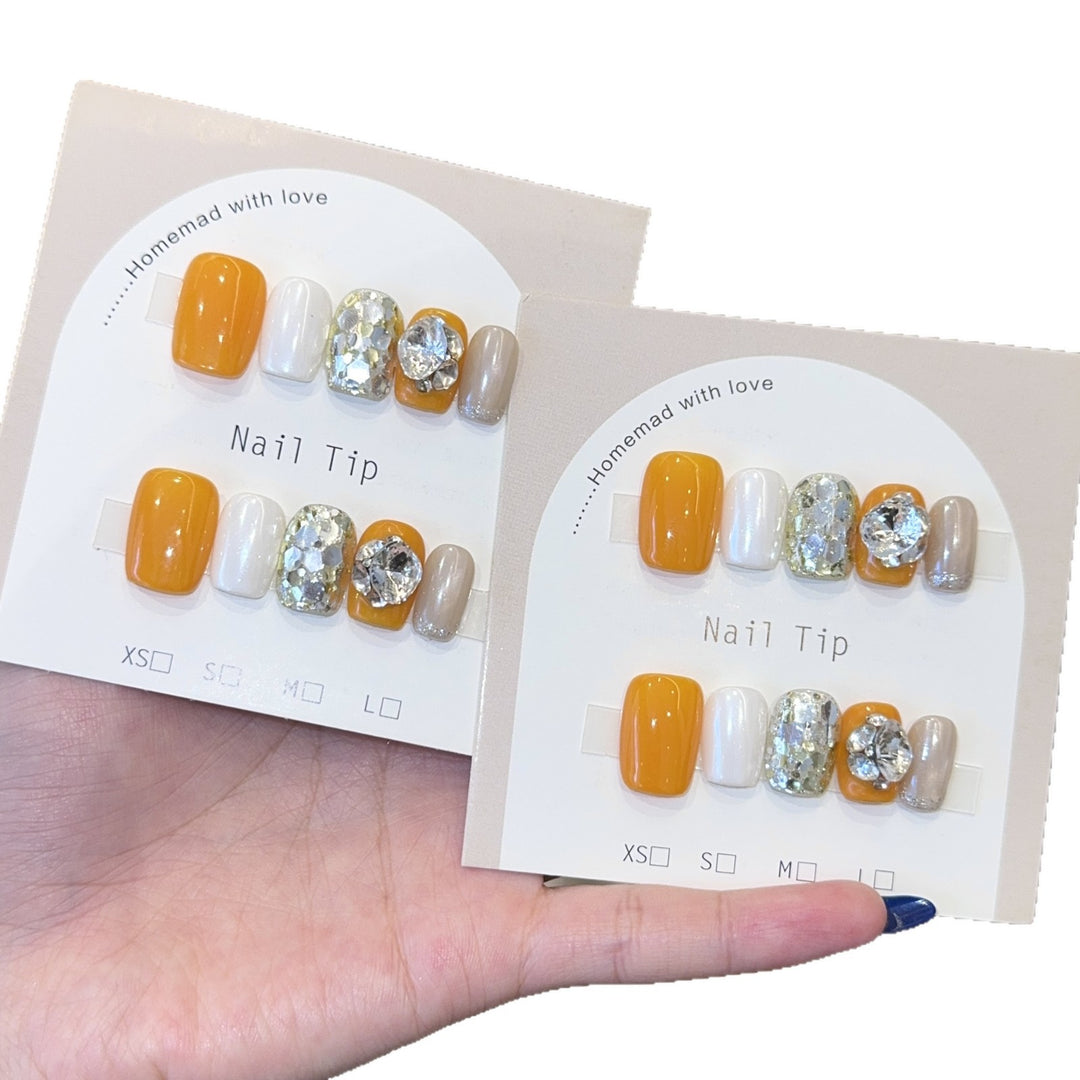 Nail Art Set with Sparkling Accents and Creative Designs Bowlift