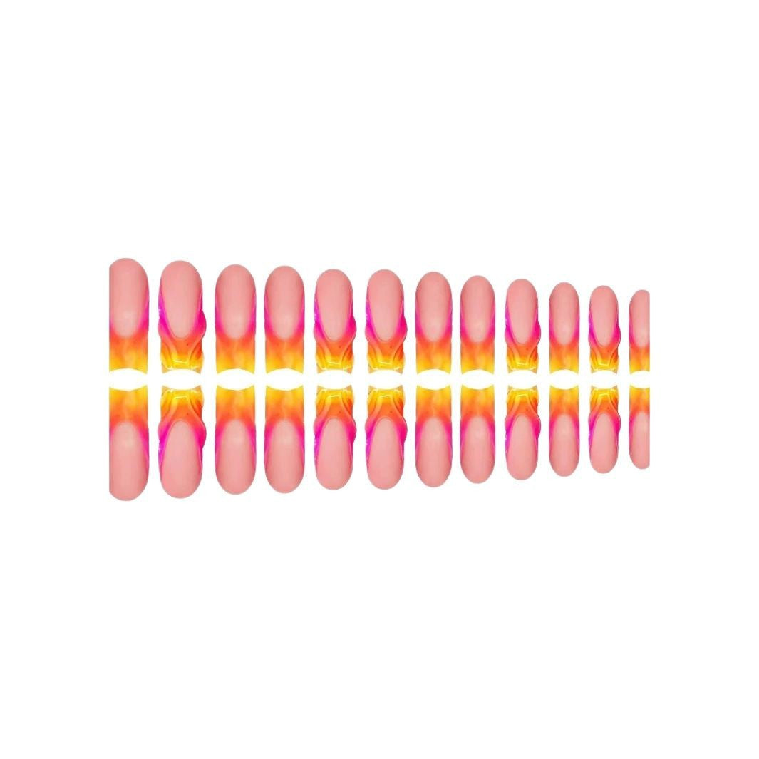 Artistic Gradient Nail Art Bowlift