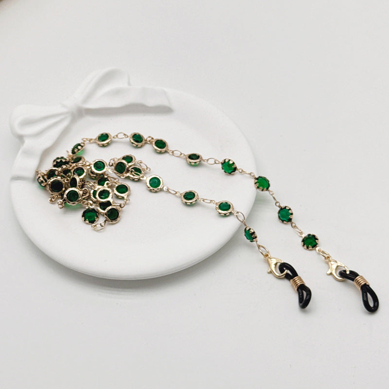 Crystal Chain Eyewear Holder Bowlift