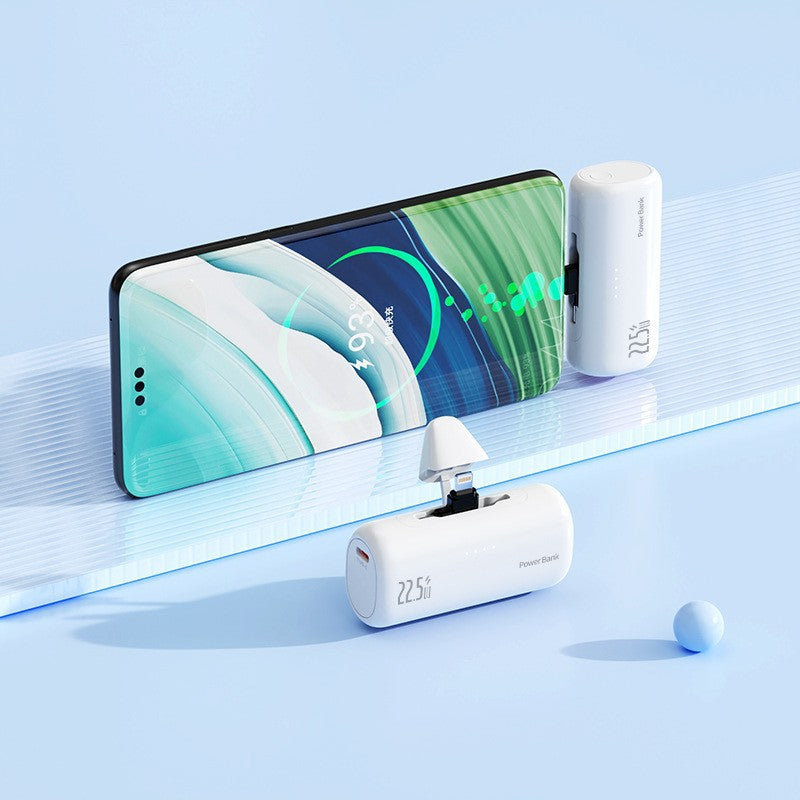 Portable power bank with integrated Lightning connector and fast charging function Bowlift