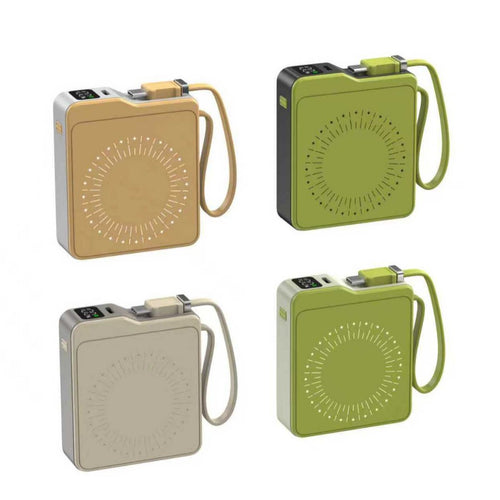 Compact fast charging power bank with digital charge level display Bowlift