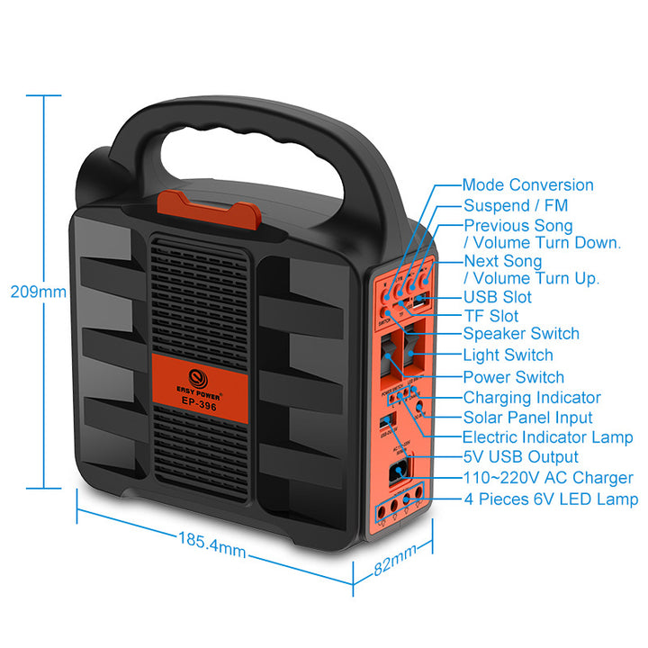 Portable solar power generator Bowlift