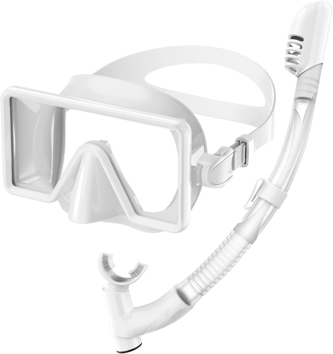 High-quality diving mask with wide field of vision and flexible snorkel Bowlift