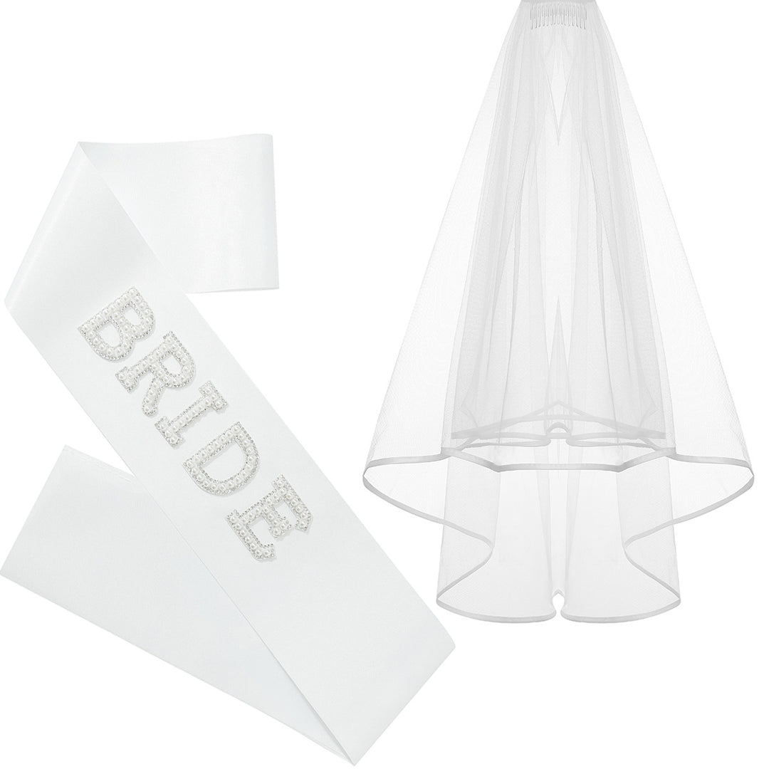 Women's Bridal Satin Ribbon with Sparkling Crystals Bowlift