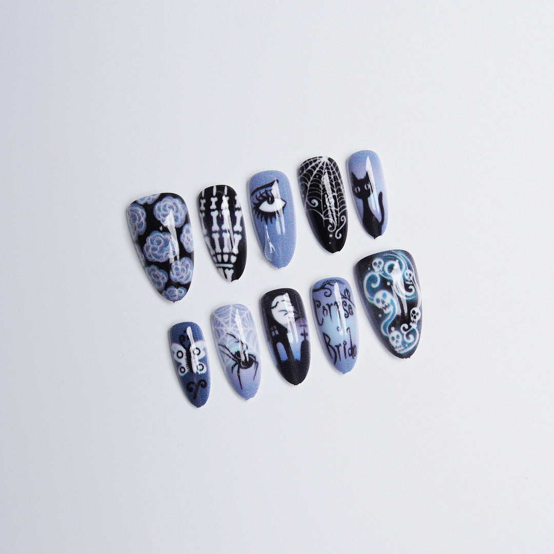 Artificial nail set with creative designs Bowlift