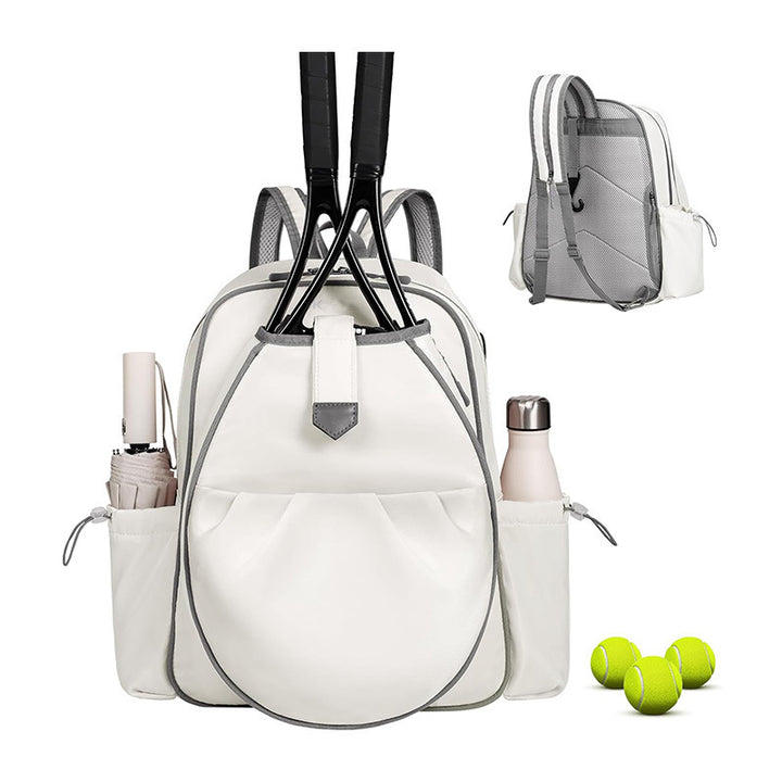 Sporty tennis backpack with special racket and accessory compartments Bowlift