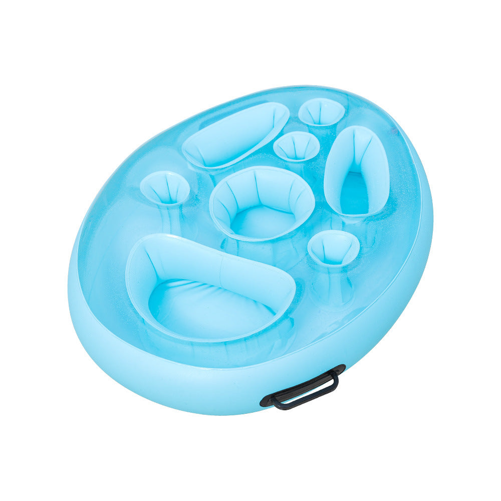 Unisex Inflatable Relaxation Island with Integrated Seating Options Bowlift