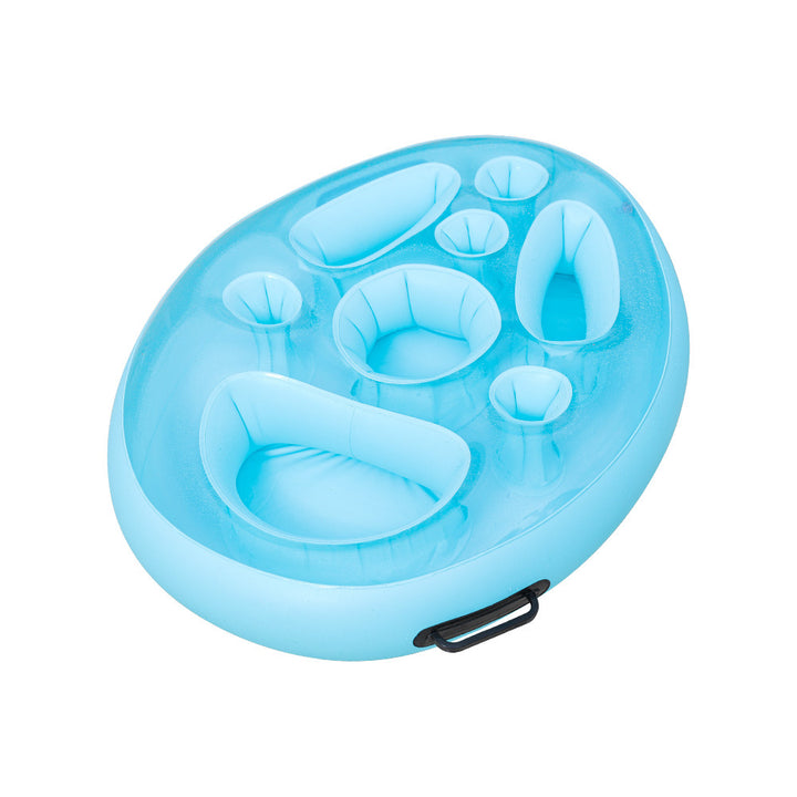 Unisex Inflatable Relaxation Island with Integrated Seating Options Bowlift